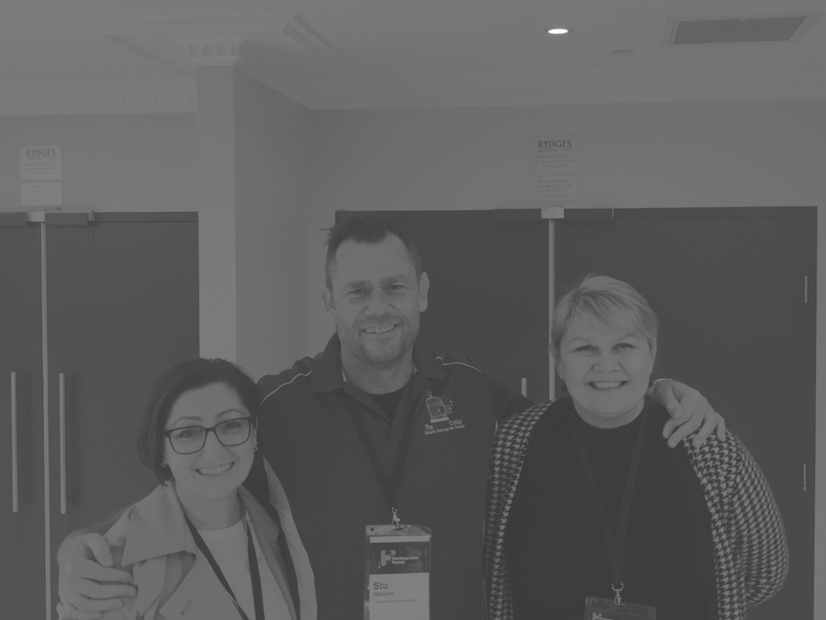 The Green Collar team with partners at a conference