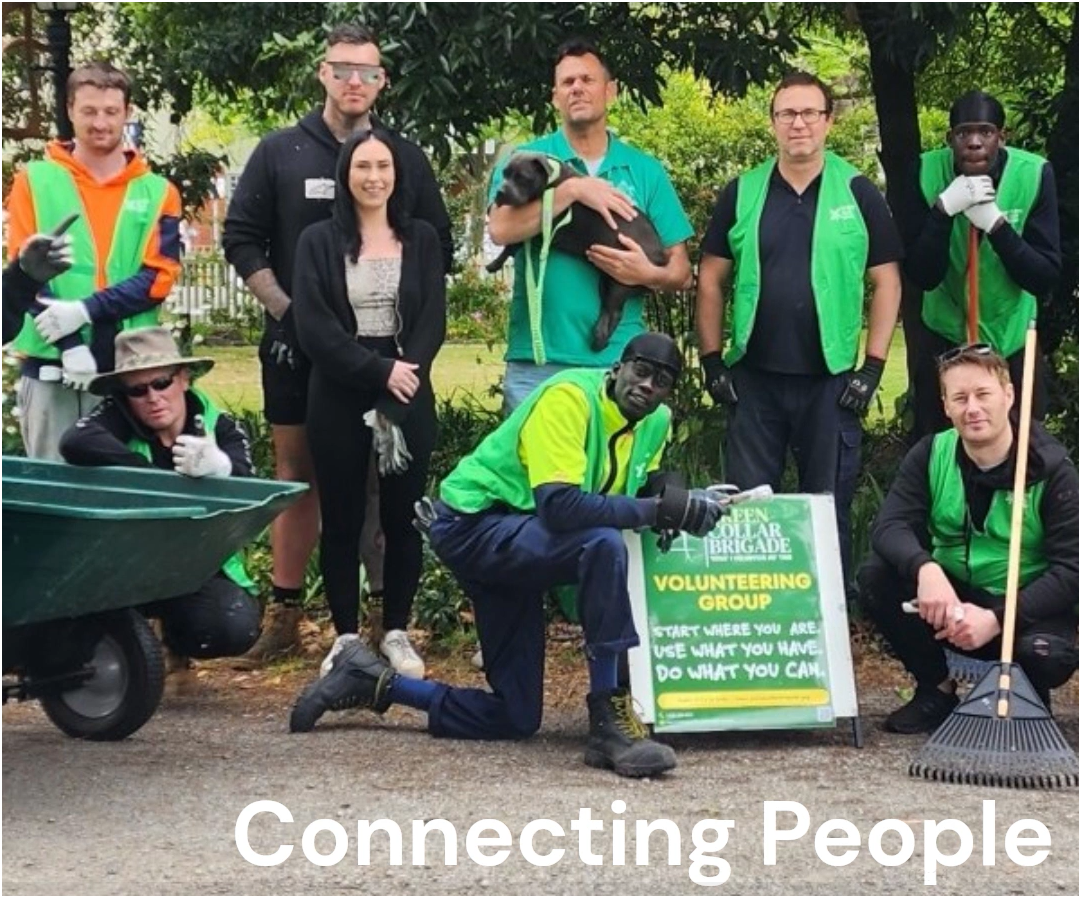 The Green Collar Brigade volunteering group — connecting people