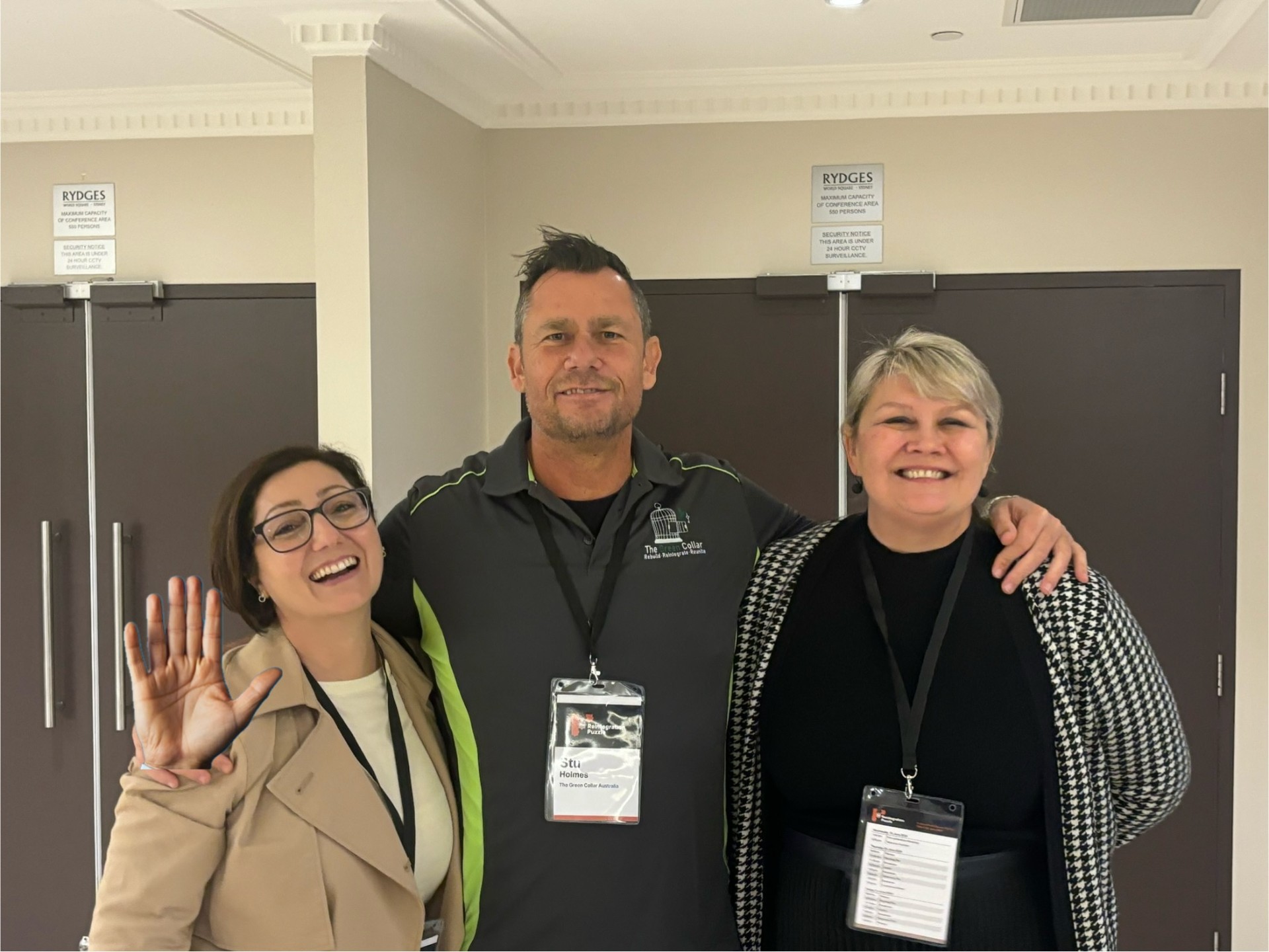 Stu with industry partners at the Reintegration Puzzle conference, Rydges Sydney